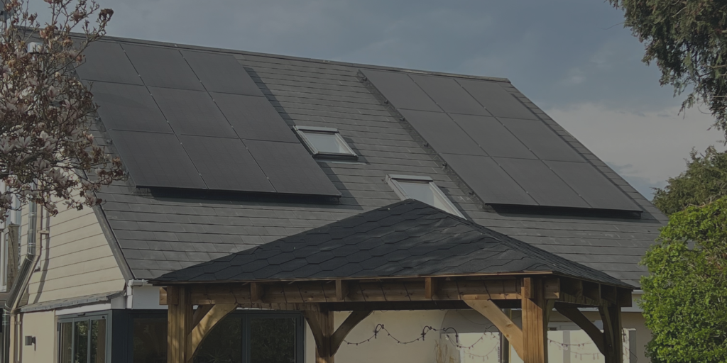 Image of Solar Panels on a residential property, the project was completed by the Stratford Energy team in Stratford.