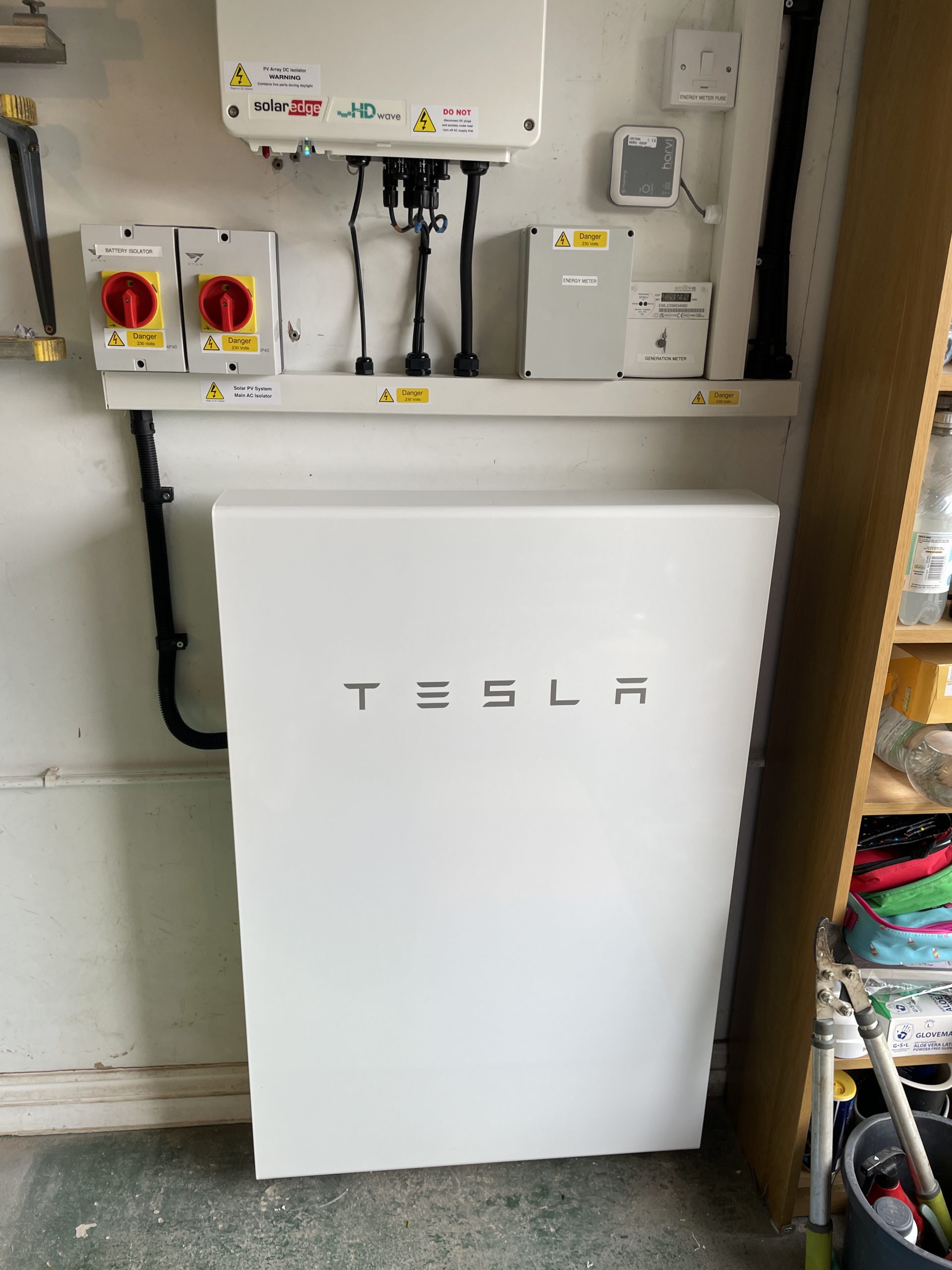 Tesla Powerwall 2 installed to a home in Solihull.
