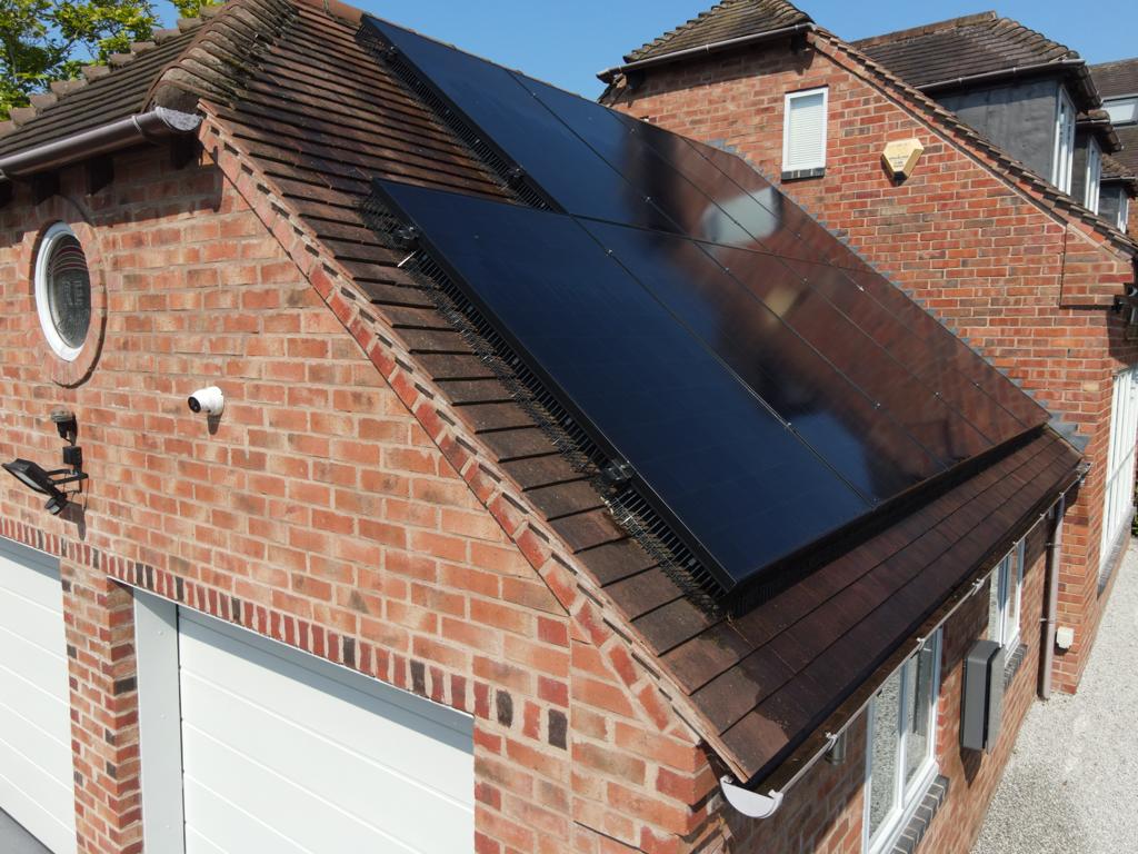 Image of solar panels on a residential UK home
