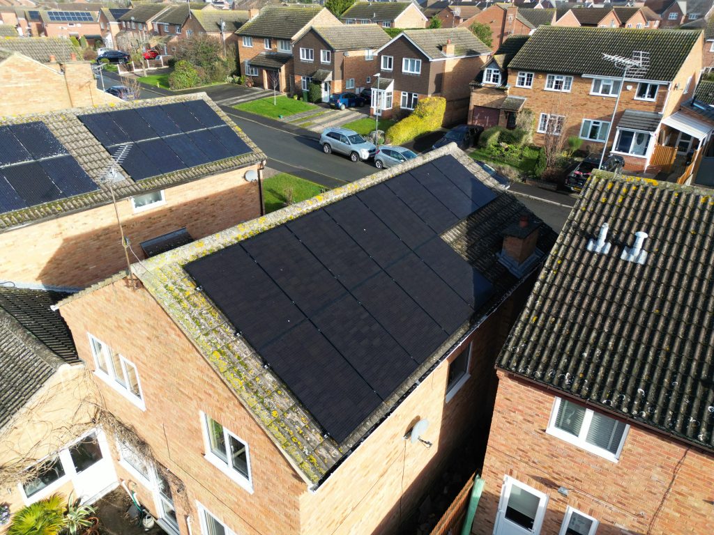 Solar Panel on the roof of a house